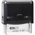 COLOP Печат, COLOP "Printer C 40", със синя подложка за смяна 01524004/01524007 (01524004/01524007)