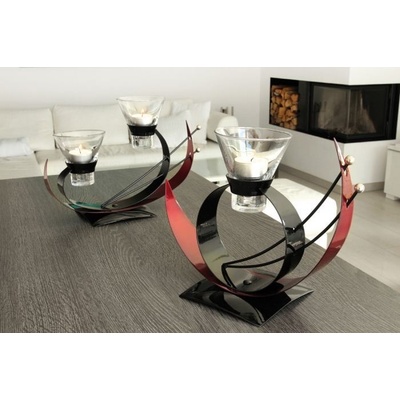 GILDE HANDWERK Svícen Venecia - 1 svíčka black