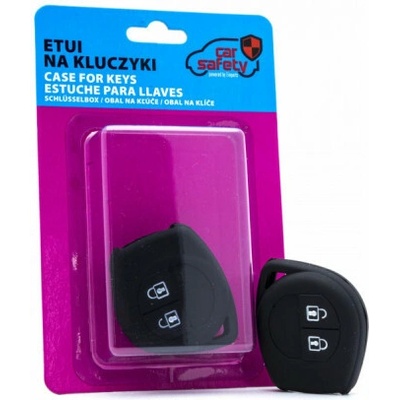 Kľúčenka Fiat Opel Suzuki silikónový obal na kľúče čierna