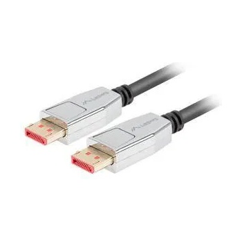 Lanberg Кабел Lanberg, Display Port, M / M, 20 pin, V1.4, 1.8 m, 8K 60 Hz, Черен / Сребрист, CA-DPDP-20CU-0018-BK