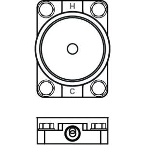 Ideal Standard скрит комплект за подови смесители за вана (A6133NU)