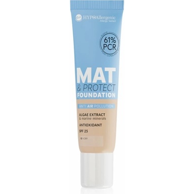 Bell Hypoallergenic dlhotrvajúci zmatňujúci make-up SPF 25 02 Ivory 30 g