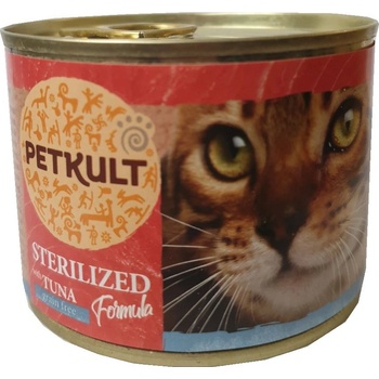 Petkult cat STERILISED tuňák 185 g