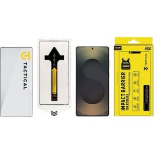 Tactical Samsung S25 Ultra TACTICAL IMPACT BARRIER FOR ROOKIES 5D стъклено защитно фолио за екран, 9H + допълнителна рамка, ЧЕРНО (57983123719)