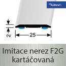Küberit 442 SK Přechodový profil F2G nerez 1 m