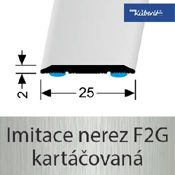 Küberit 442 SK Přechodový profil F2G nerez 1 m