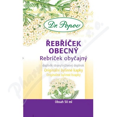 Dr.Popov Kapky bylinné Řebříček obecný 50 ml