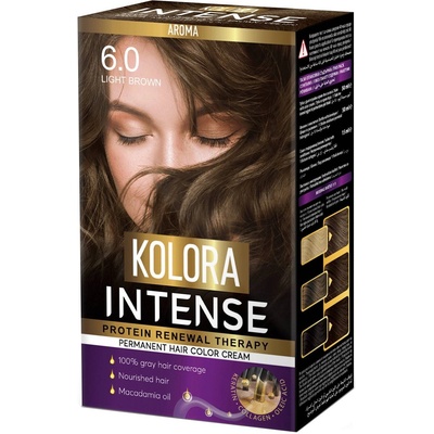 Kolora Intense Боя за коса, 6.0 Светлокафяв