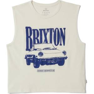 Brixton Дамски потник с широка презрамка Brixton Women's Sunday Cruising Club Muscle Tank Tank top - Vintage White (916-5605-0114)