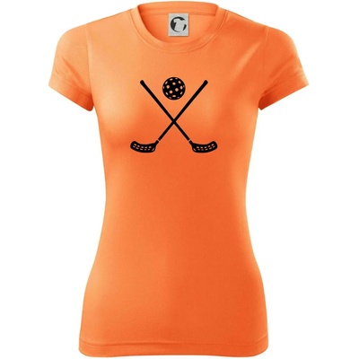 Florbalové hokejky Dámské Fantasy sportovní dresovina Neon mandarine – Hledejceny.cz