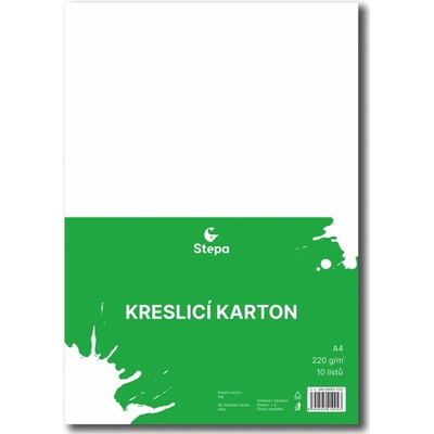 Stepa Kreslicí karton 220g - výběr velikosti a velikosti balení Velikost: A2, Počet kusů v balení: 10 listů