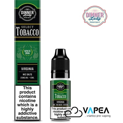 Dinner Lady BAR SALTS TOBACCO Virginia Tobacco 10 ml 20 mg