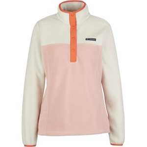 Columbia Дамски поларен пуловер Columbia Women's Benton Springs 1/2 Snap Pull Over II Fleece jumper - Eraser Pink / Dark Stone / Tuscan (105-5261-1213)