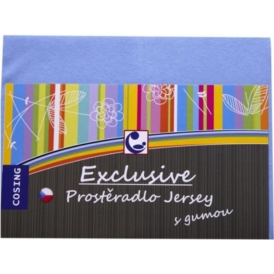 COSING Jersey prostěradlo Modré 60x120