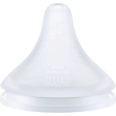 Nuk Силиконови биберони за шише NUK Perfect Match - Flow control, 6 м+, 2 броя (10124034)