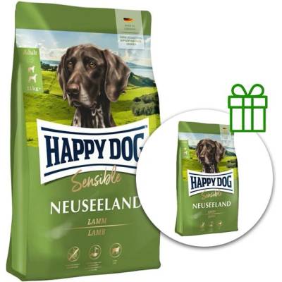 Happy Dog Sensible Neuseeland 12, 5 кг + 3 кг безплатно