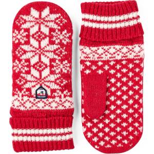 Hestra Детски ръкавици Hestra Kid's Nordic Junior Mitt Gloves - Red / Offwhite - размер 5 (EU) (202-4999-0513)