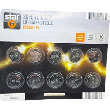 Star super energy батерия, cr2032-3v, 1 брой