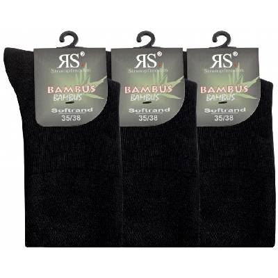 Klasické bambusové ponožky RS 35-38 černá