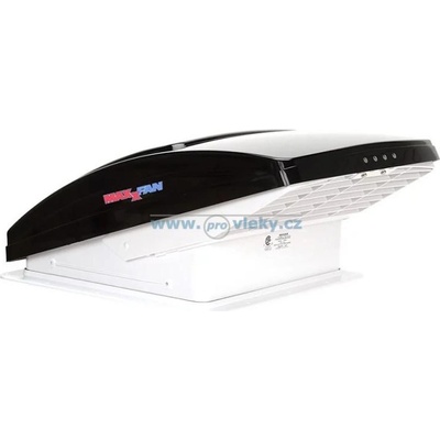 MAXXFAN Střešní ventilátor MAXXAIR DELUXE 12V černý/kouřový 400x400 mm