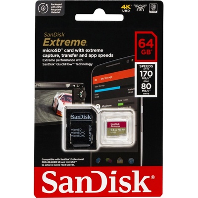 SanDisk microSDXC UHS-I U3 64 GB SDSQXAH-064G-GN6MA – Zbozi.Blesk.cz SanDisk microSDXC UHS-I U3 64 GB SDSQXAH-064G-GN6MA – Zbozi.Blesk.cz