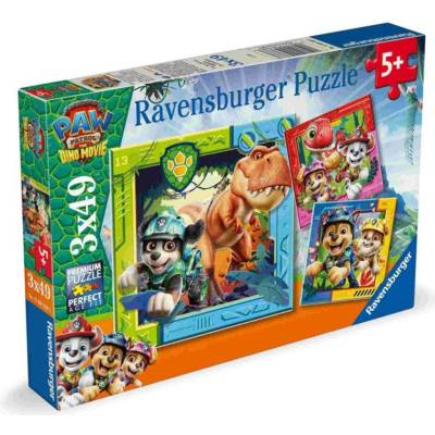 RAVENSBURGER Tlapková patrola Dinosaurie film 3x49 dielov