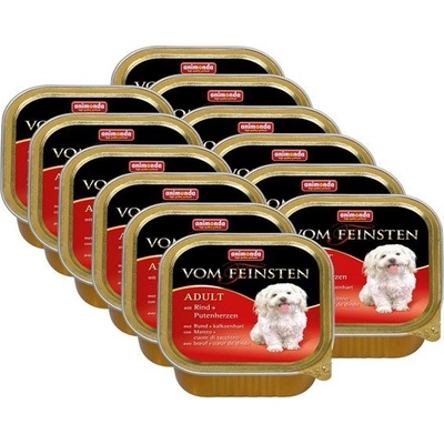 Animonda Vom Feinsten Adult Dog hovädzie a morčacie srdce 12 x 150 g