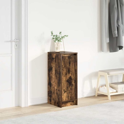 vidaXL Шкаф за обувки, опушен дъб, 29, 5x34x76 см, инженерно дърво (861863)