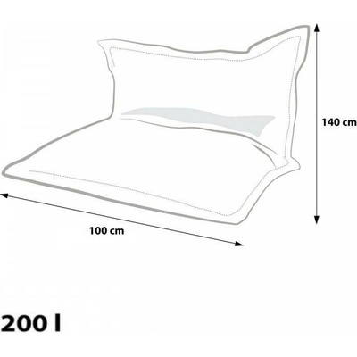 Ecopuf EF4015 Ecopuf Sedací polštář Pillow MODERN KIDS polyester DG50/NC14