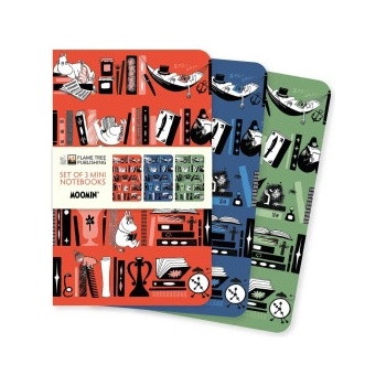 Flame Tree Publishing Moomin Bookshelves Set of 3 Mini Notebooks | FLAME TREE