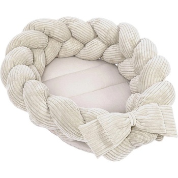 MeowBaby Бежово гнездо за бебе 47x70 cm - Meowbaby (MAMW1286)