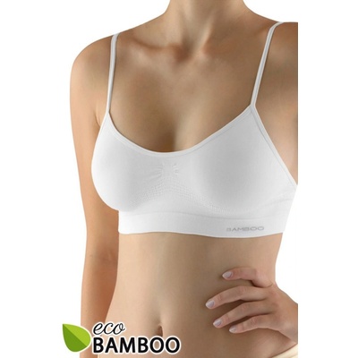 Gina 07015P top s úzkymi ramienkami biela