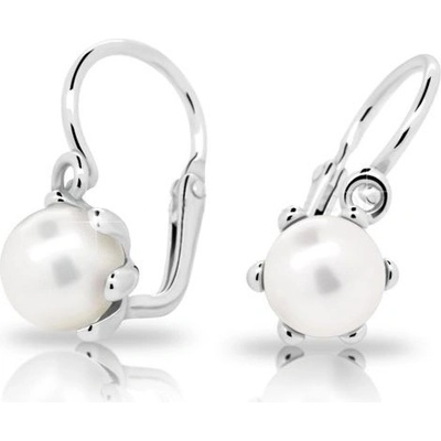 Cutie Jewellery dětské s perličkou C2482-10 bílá