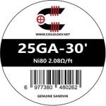 Coilology SANDVIK Ni80 25GA-30' 2.08/ft