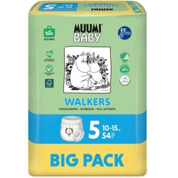 Muumi Baby Пелени гащички еднократни 5 Maxi+ 10-15kg 54бр Baby Muumi