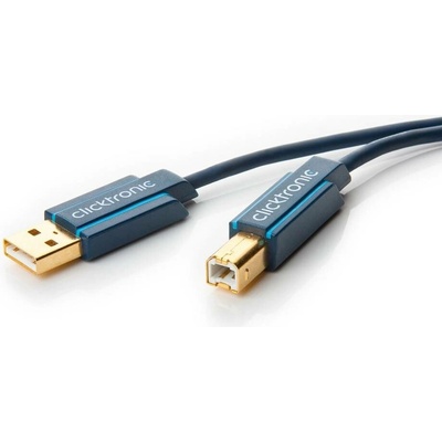 Clicktronic 11.90.1303 USB 2.0, USB A(M) - USB B(M), 3m