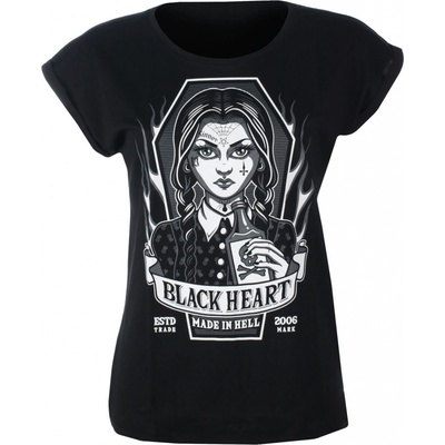 tričko street black heart Wednesday EXT Čierna
