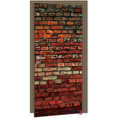 Dimex D-022 samolepící fototapeta na dveře BRICK WALL rozměry 95 x 210 cm