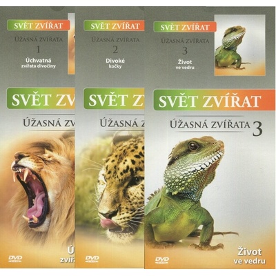 Svět zvířat - Úžasná zvířata 1-3 - kolekce - 3xDVD