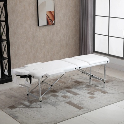 Homcom Masážní stůl 215 x 60 x 61-84 cm bílý – Zboží Dáma