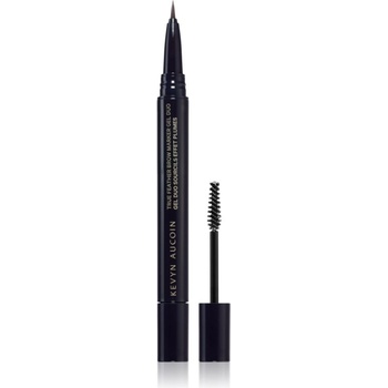 Kevyn Aucoin True Feather Brow Marker Gel Duo маркер за вежди с четка цвят Brunette 0, 4ml