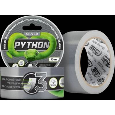 Vysokopevnostná páska PYTHON - 10 M Strieborná