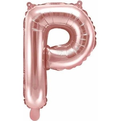 Foliové písmeno P rose gold 35 cm