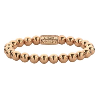 Rebel & Rose dámský náramek Rose Gold Only 8 mm RR-80059-R-M