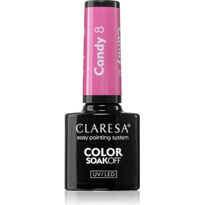 Claresa SoakOff UV/LED Color Candy gélový lak na nechty odtieň 8 5 g