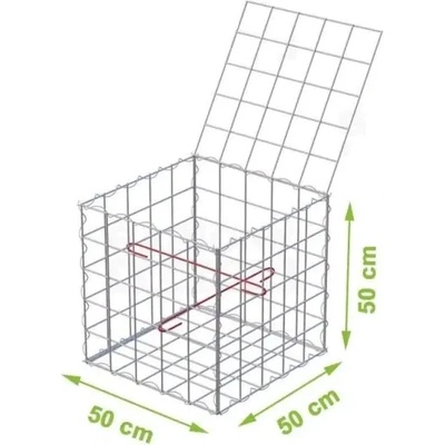 ГАБИОН CONCERTAINER 0.5x0.5x0.5м ф3мм (BK 7031143)