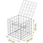  ГАБИОН CONCERTAINER 0.5x0.5x0.5м ф3мм (BK 7031143)