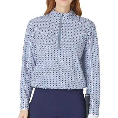 Callaway Golf LTWT Perforated Woven Cropped 1/4 Zip Flint Stone