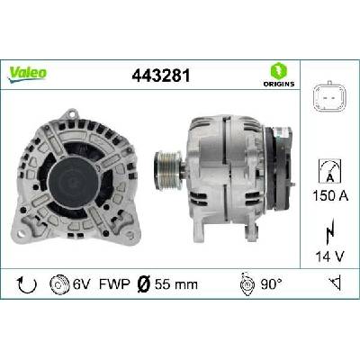 Alternátor VALEO 443281