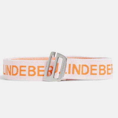 J.Lindeberg opasek Zane Elasic belt White